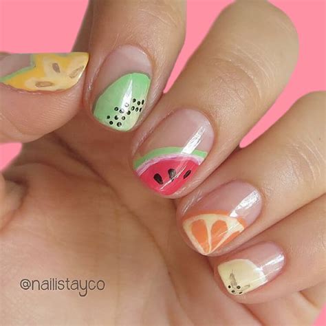 20 Cool Summer Fruit Nail Art Ideas To Try Nailart Naildesigns