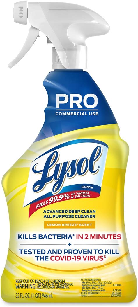 Amazon Lysol Concentrate All Purpose Cleaner Disinfectant