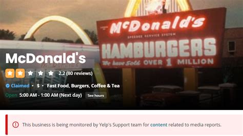 Orange Goo On The Fries Yelp Disables Mcdonalds Reviews After Trumps