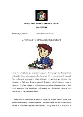 Puntualidad Y Respeto Ensayo PDF