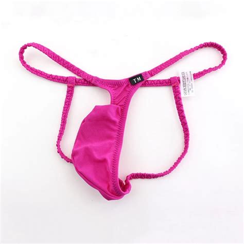 Ice Silk Mens Front Pouch Bag Sleeve G String Thong Bulge Pouch Briefs Lingerie Panties T Jpeg