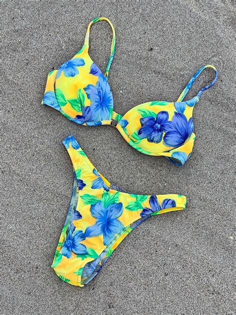 S Bikini Two Piece Bikini High Cut Bikini Vintage Bikini Set