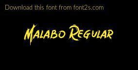 Malabo Regular Font Details Font2s