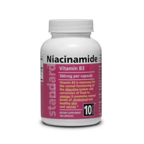 Vitamín B3 Niacinamid 500 mg 100 kapsúl