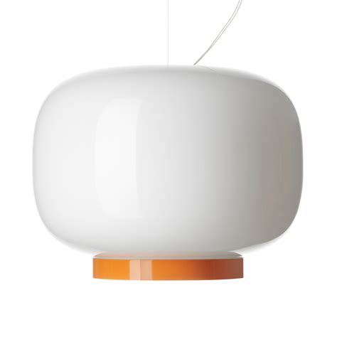 Foscarini Chouchin Reverse Pendant White Orange Finnish Design Shop