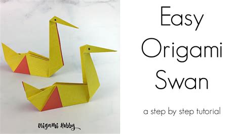 How To Make Easy Origami Swan A Step By Step Tutorial Youtube