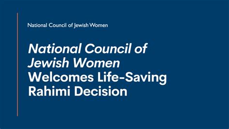 National Council Of Jewish Women National Council Of Jewish Women