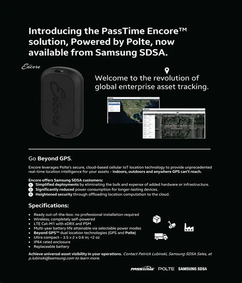 Passtime Partners With Samsung For Iot Solution Passtime Gps