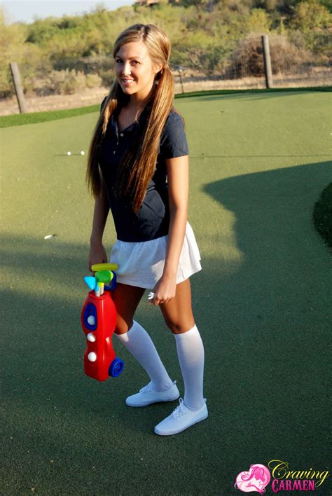 Craving Carmen Playing Golf