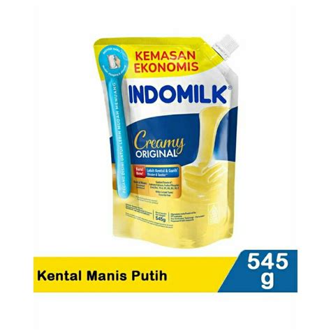 Jual INDOMILK SUSU KENTAL MANIS Pouch 545g Kaleng 370g 6 SACHET X 37 G