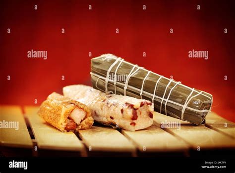 Traditional Chinese rice-pudding Stock Photo - Alamy