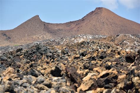 The landscape of Ascension Island dominated by extint volcanoes