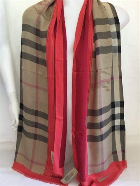 Burberry Tartan Corail Scarf Catawiki