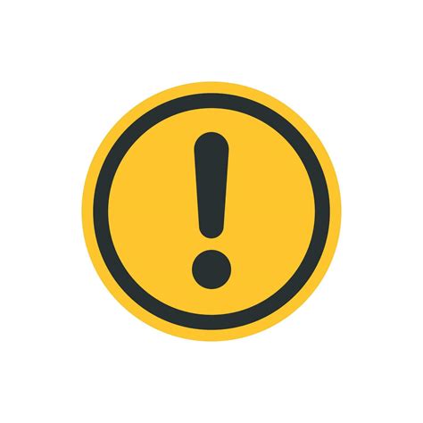 Exclamation Mark Icon In Flat Style Danger Alarm Vector Illustration On White Isolated