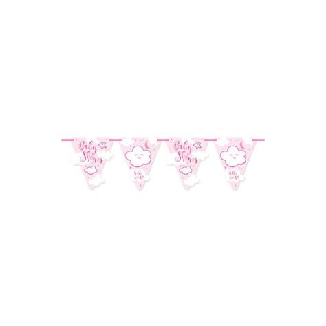 K B Vimpel Guirlande Hello World Babyshower Girl X Cm Meter