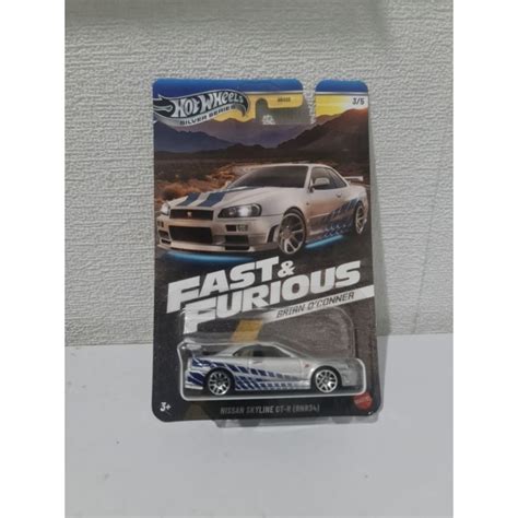 Jual Hot Wheels Silver Series Fast Furious Brian O Conner Nissan Skyline GT R BNR34 GTR R34
