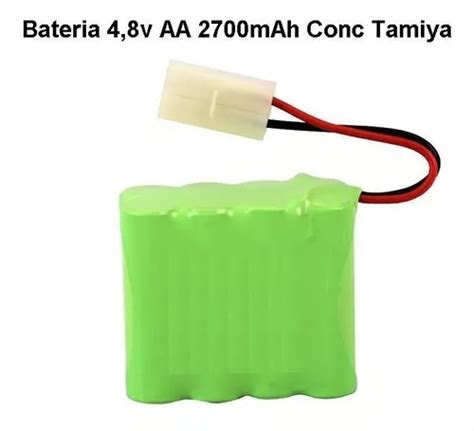 Bateria Carrinho 4 8v Aa 2700mah Ni Mh Com Conector Tamiya Mercadolivre