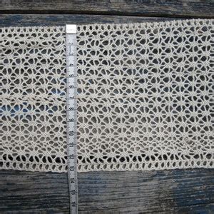 2 Metres 13 Cm Wide Cotton Crochet Lace Trim Insertion Lace Etsy