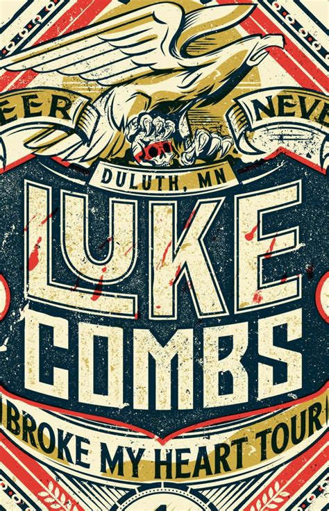 LUKE COMBS GIG POSTER - Neltner Small Batch