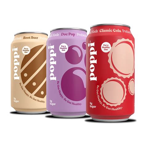 poppi sparkling prebiotic soda classics variety pack oz  pack