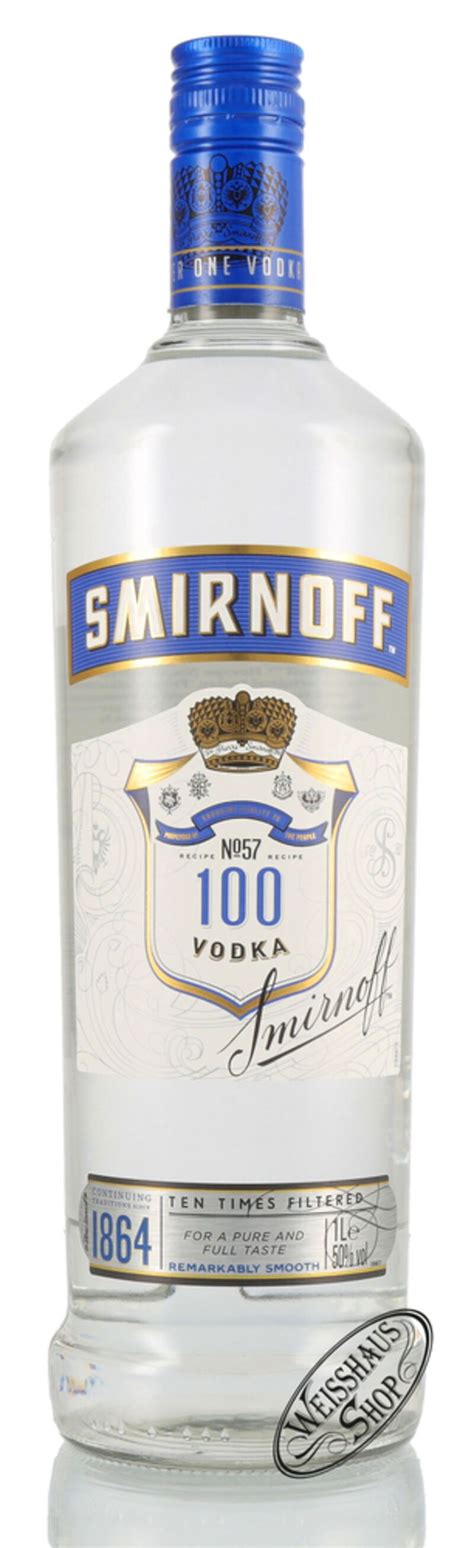 Smirnoff Blue Label No 57 Vodka 50 Vol 1 0l Weisshaus Shop