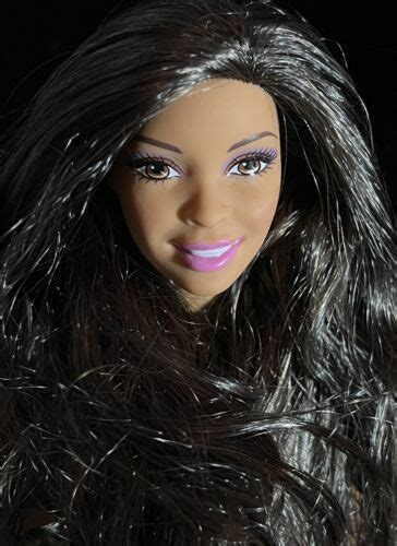 Black Hair Nikki Mattel Barbie Doll Bendable Knees Beach Feet Nude A