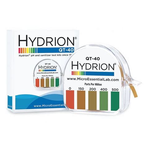 Hydrion Test Strips, Detects Ammonia, 5/32" W QT-40 | Zoro