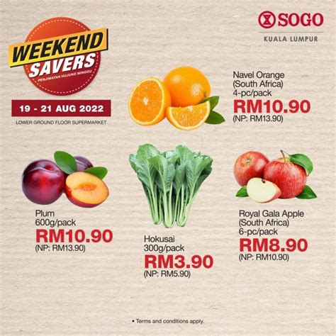 SOGO Kuala Lumpur Supermarket Weekend Savers Promotion 19 Aug 2022