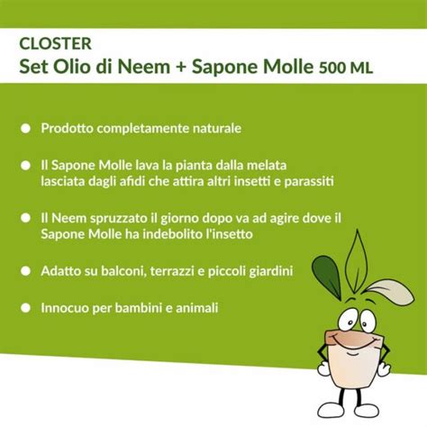 Olio Di Neem E Sapone Molle Spray Closter