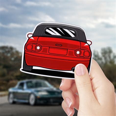 Mazda Miata Mx Vinyl Sticker Na Eunos Roadster Decal Etsy