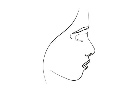 A Female Face Line Art Drawing Graphic By Subujayd Creative Fabrica