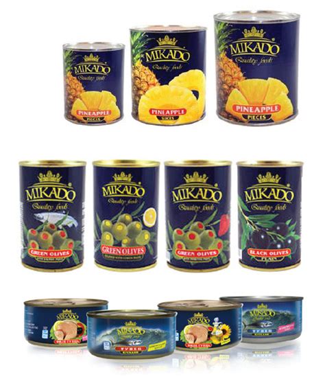 Canned Food Label Design