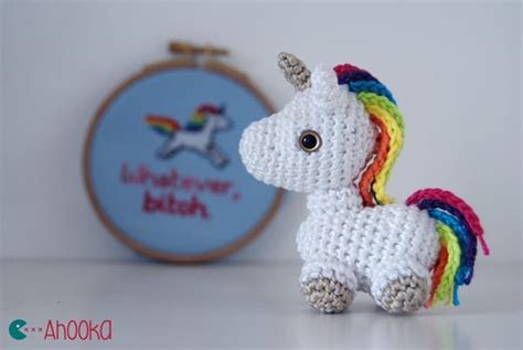 Unicorn With Rainbow Mane Amigurumi Free Crochet Pattern Your Crochet