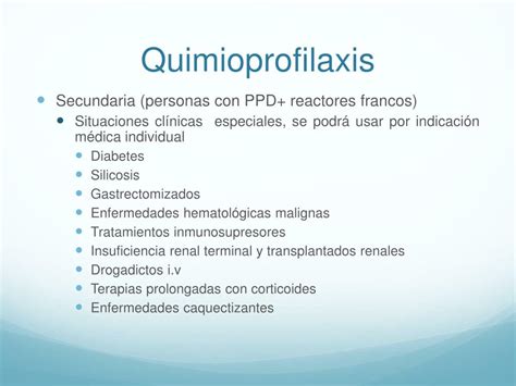 Ppt Tuberculosis Ppd Y Quimioprofilaxis Powerpoint Presentation