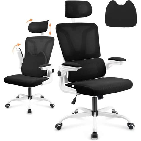 Chaise De Bureau Ergonomique Fauteuil De Bureau Avec Accoudoir Pliable