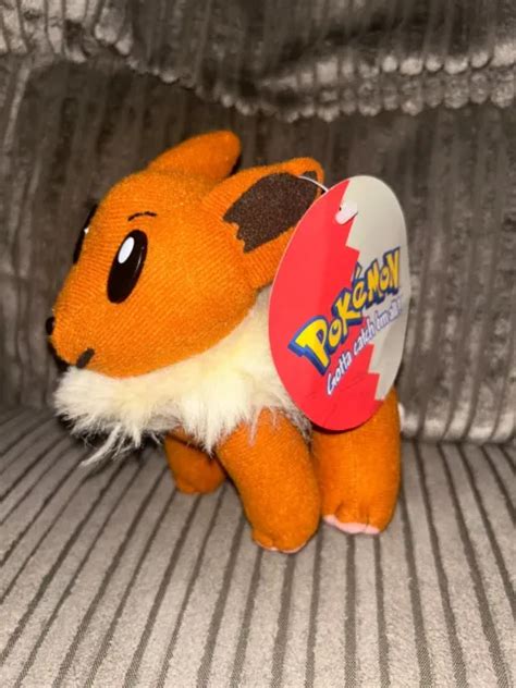 Rare Eevee Pokemon Plush Soft Toy Vintage Play By Play Nintendo