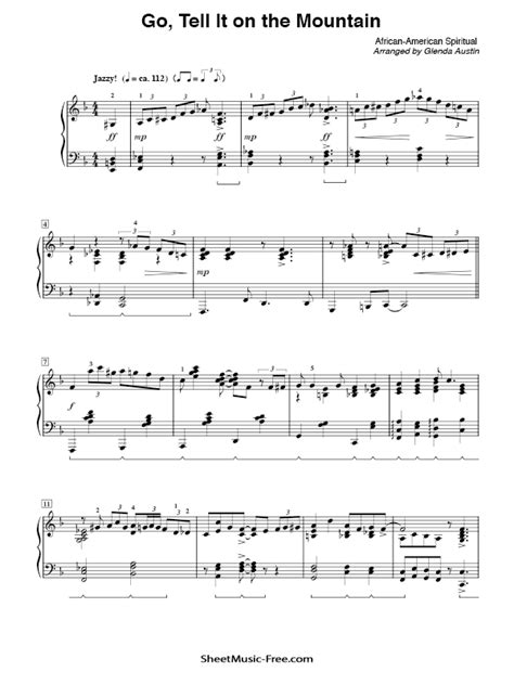 Free Printable Gospel Sheet Music Printable Templates