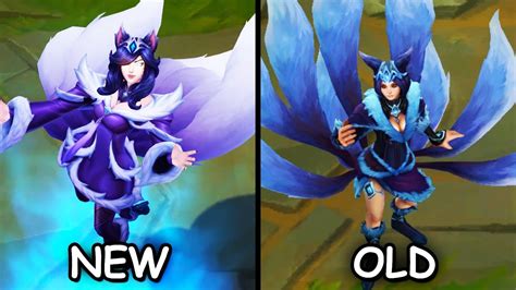 All Ahri Skins NEW And OLD Texture Comparison Rework 2023 League Of