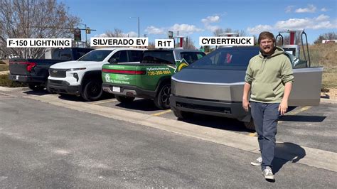 Tesla Cybertruck Rivian Chevy Silverado Ev Ford Lightning Range Tested To 0