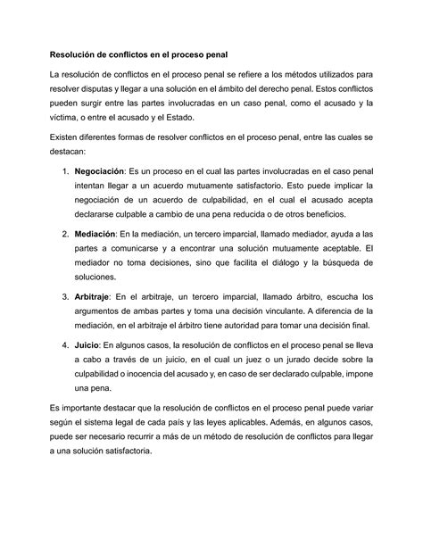 Resolución de conflictos en el proceso penal docx