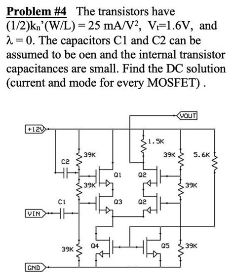 Solved Problem 1 The Nmos Transistor In The Circuit Below