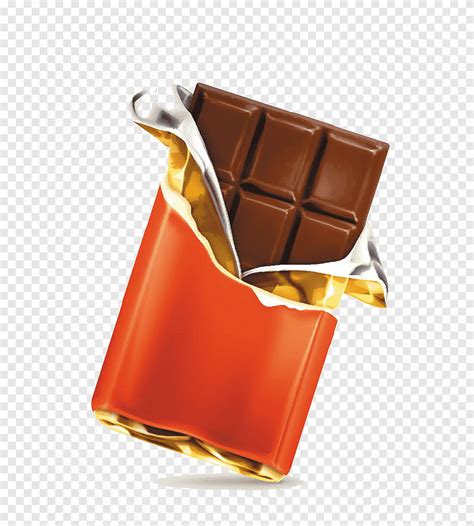 Chocolate Bar Illustration Chocolate Food Orange Png PNGEgg