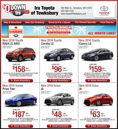 Toyota Dealer In Tewksbury Ira Toyota Great Toyota Deals