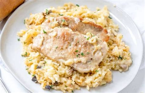 Baked Pork Chops And Rice Recipe Baked Pork Chops Pork Chops And Rice Pork Chop Recipes Baked