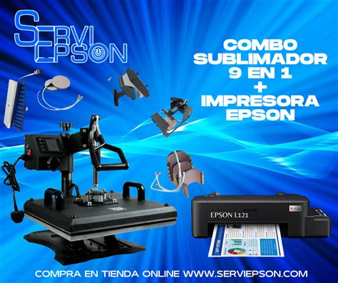 Mega Combo Plancha Sublimacion En Impresora Epson L Para