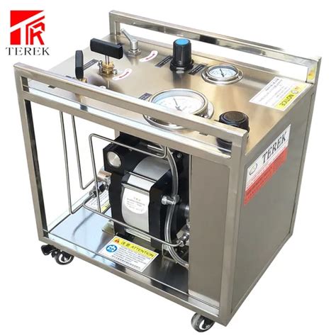 Terek Brand Portable Air Driven Hydrostatic Testing Pump Unit With Stainless Steel Frame