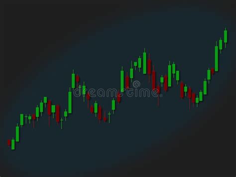 Illustration Of Candlestick Chart Pattern Of Bullish Market Trend Stock