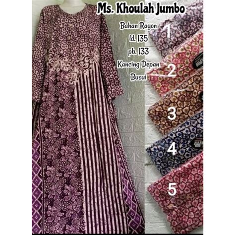 Jual Daster Wanita Jumbo Kancing Busui Jumbo Ld Murah Panjang