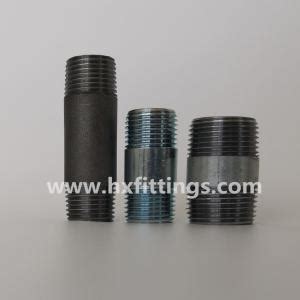 Carbon Steel Pipe Nipple Barrel Nipples With BSP NPT Male Thread