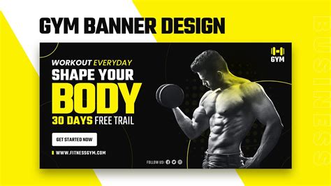 Gym Banner Fitness Banner Health Banner Design Social Media Ad